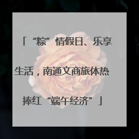 “粽”情假日、乐享生活，南通文商旅体热捧红“端午经济”