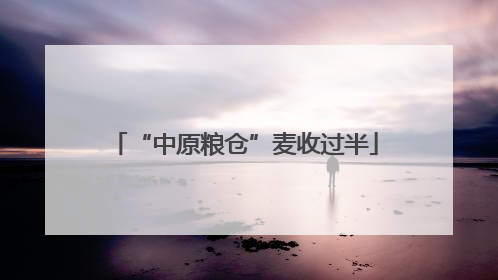 “中原粮仓”麦收过半