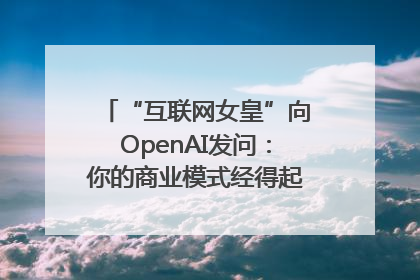 “互联网女皇”向OpenAI发问：你的商业模式经得起价格战考验么？