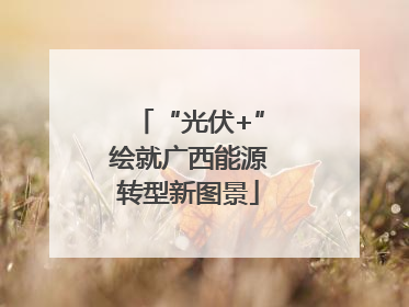“光伏+”绘就广西能源转型新图景