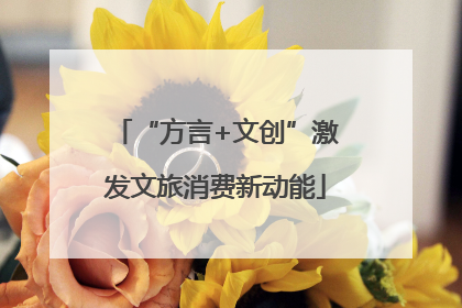 “方言+文创”激发文旅消费新动能
