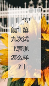 “星舰”第九次试飞表现怎么样？