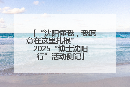 “沈阳懂我，我愿意在这里扎根”——2025“博士沈阳行”活动侧记