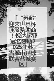 “苏超”迎来世界杯顶级赞助商！悦达起亚冠名赞助2025江苏省城市足球联赛盐城赛区