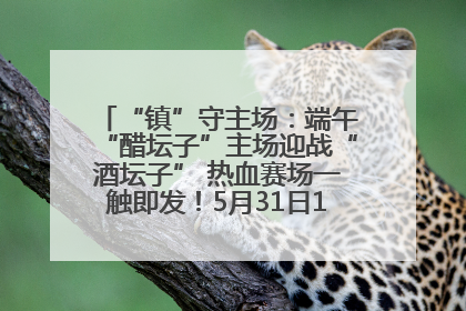 “镇”守主场：端午“醋坛子”主场迎战“酒坛子” 热血赛场一触即发！5月31日15:00，镇江见！