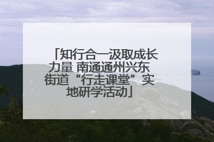 知行合一汲取成长力量 南通通州兴东街道“行走课堂”实地研学活动