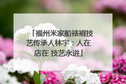 福州米家船裱褙技艺传承人林宇：人在店在 技艺永进