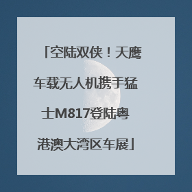空陆双侠！天鹰车载无人机携手猛士M817登陆粤港澳大湾区车展