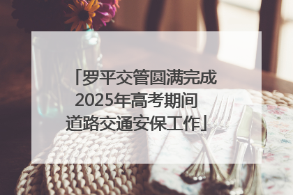 罗平交管圆满完成2025年高考期间道路交通安保工作