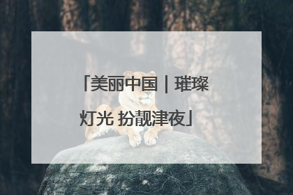 美丽中国｜璀璨灯光 扮靓津夜