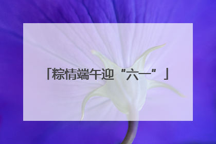粽情端午迎“六一”