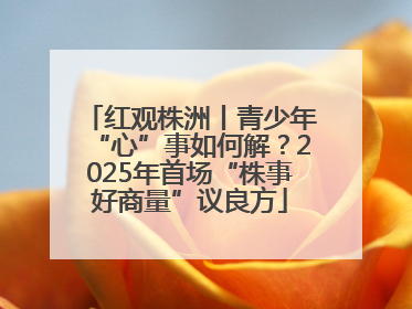 红观株洲丨青少年“心”事如何解？2025年首场“株事好商量”议良方