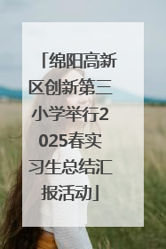 绵阳高新区创新第三小学举行2025春实习生总结汇报活动