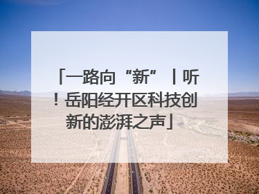 一路向“新”丨听！岳阳经开区科技创新的澎湃之声