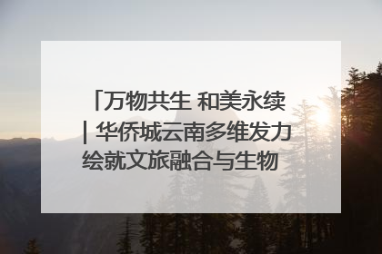 万物共生 和美永续｜华侨城云南多维发力 绘就文旅融合与生物多样性保护新图景