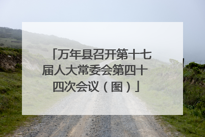 万年县召开第十七届人大常委会第四十四次会议（图）