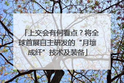 上交会有何看点？将全球首展自主研发的“月壤成纤”技术及装备