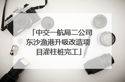 中交一航局二公司东沙渔港升级改造项目灌柱桩完工