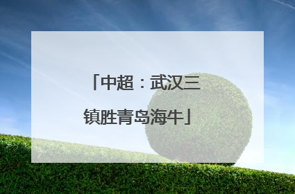 中超：武汉三镇胜青岛海牛