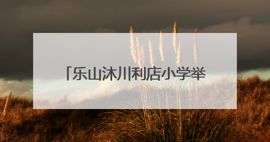 乐山沐川利店小学举办首届校园足球赛