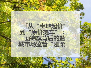 从“坐地起价”到“原价提车”：一面锦旗背后的盐城市场监管“刚柔并济”