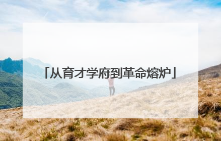 从育才学府到革命熔炉