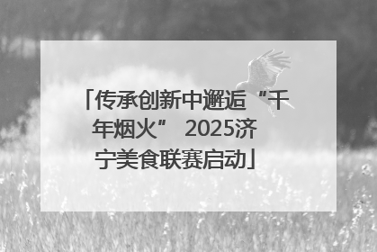 传承创新中邂逅“千年烟火” 2025济宁美食联赛启动