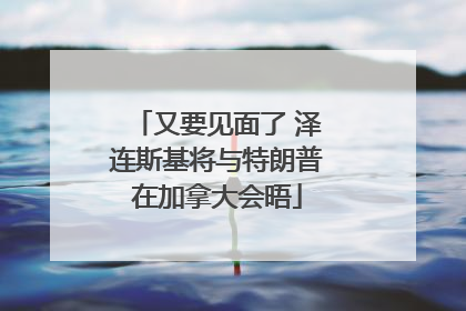 又要见面了 泽连斯基将与特朗普在加拿大会晤