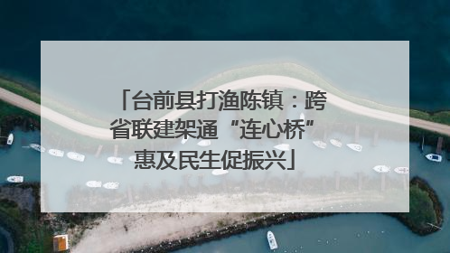 台前县打渔陈镇：跨省联建架通“连心桥” 惠及民生促振兴