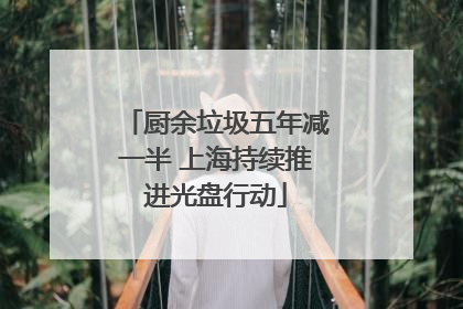 厨余垃圾五年减一半 上海持续推进光盘行动