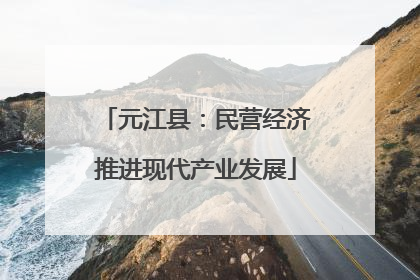 元江县：民营经济推进现代产业发展