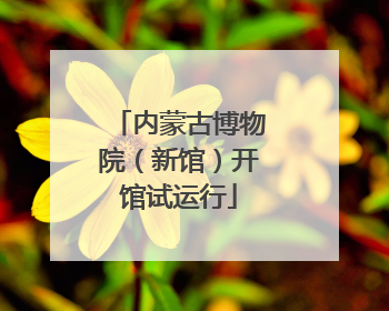 内蒙古博物院（新馆）开馆试运行
