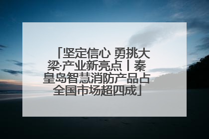 坚定信心 勇挑大梁·产业新亮点丨秦皇岛智慧消防产品占全国市场超四成