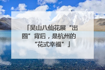吴山八仙花展“出圈”背后，是杭州的“花式幸福”