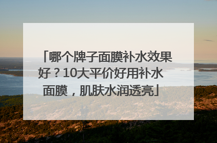哪个牌子面膜补水效果好？10大平价好用补水面膜，肌肤水润透亮