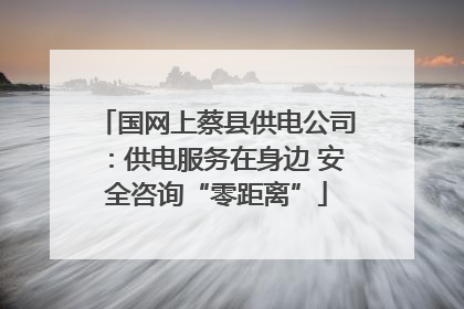 国网上蔡县供电公司：供电服务在身边 安全咨询“零距离”