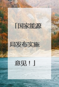 国家能源局发布实施意见！