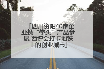 四川资阳40家企业携“拳头”产品参展 西博会打卡地铁上的创业城市