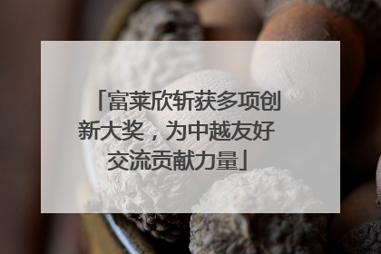 富莱欣斩获多项创新大奖，为中越友好交流贡献力量