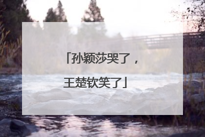 孙颖莎哭了，王楚钦笑了