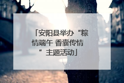 安阳县举办“粽情端午 香囊传情”主题活动