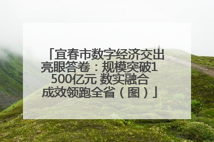 宜春市数字经济交出亮眼答卷：规模突破1500亿元 数实融合成效领跑全省（图）