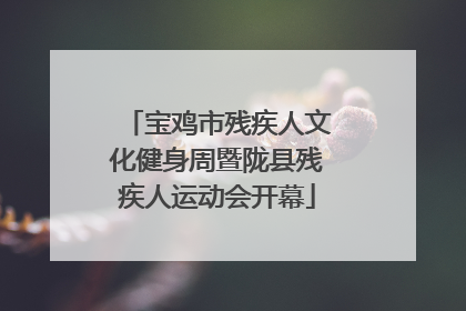 宝鸡市残疾人文化健身周暨陇县残疾人运动会开幕