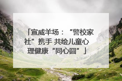 宣威羊场：“警校家社”携手 共绘儿童心理健康“同心圆”
