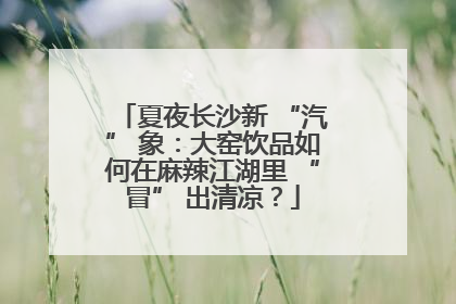 夏夜长沙新 “汽” 象：大窑饮品如何在麻辣江湖里 “冒” 出清凉？
