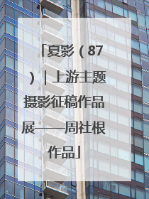 夏影（87）｜上游主题摄影征稿作品展——周社根作品