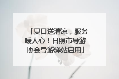 夏日送清凉，服务暖人心！日照市导游协会导游驿站启用