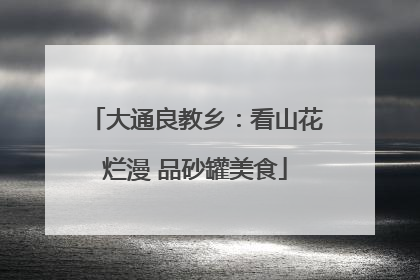大通良教乡：看山花烂漫 品砂罐美食