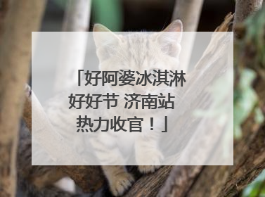 好阿婆冰淇淋好好节 济南站热力收官！