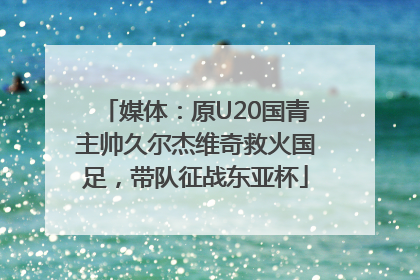 媒体：原U20国青主帅久尔杰维奇救火国足，带队征战东亚杯